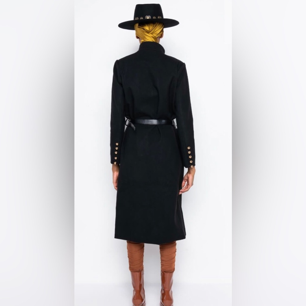 AKIRA BERLIN TRENCH JACKET WITH UTILITY BELT SIZE: XL - Picture 11 of 16